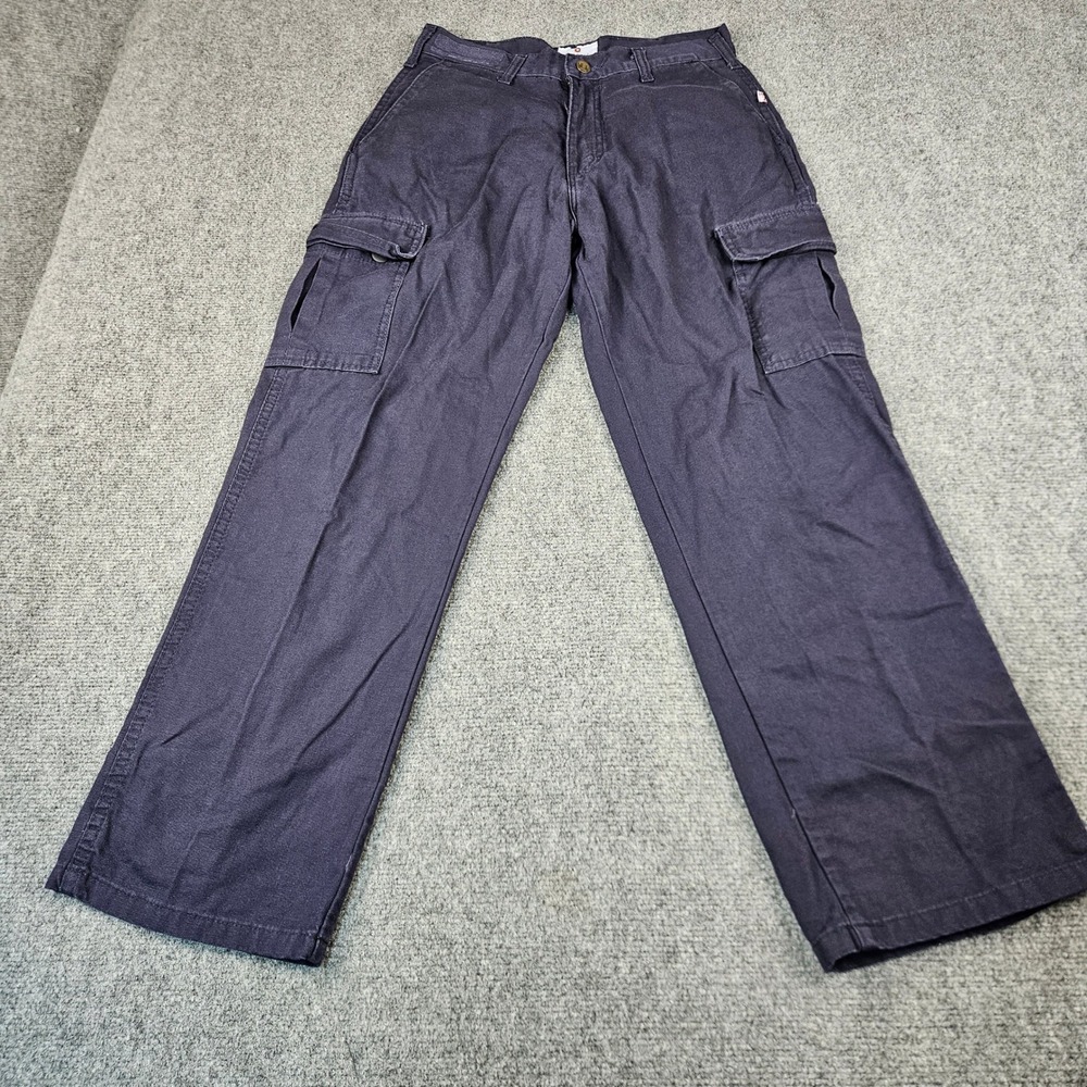 Tyndale FR Flame Resistant Cargo Pants Navy Blue Workwear U212T USA Made